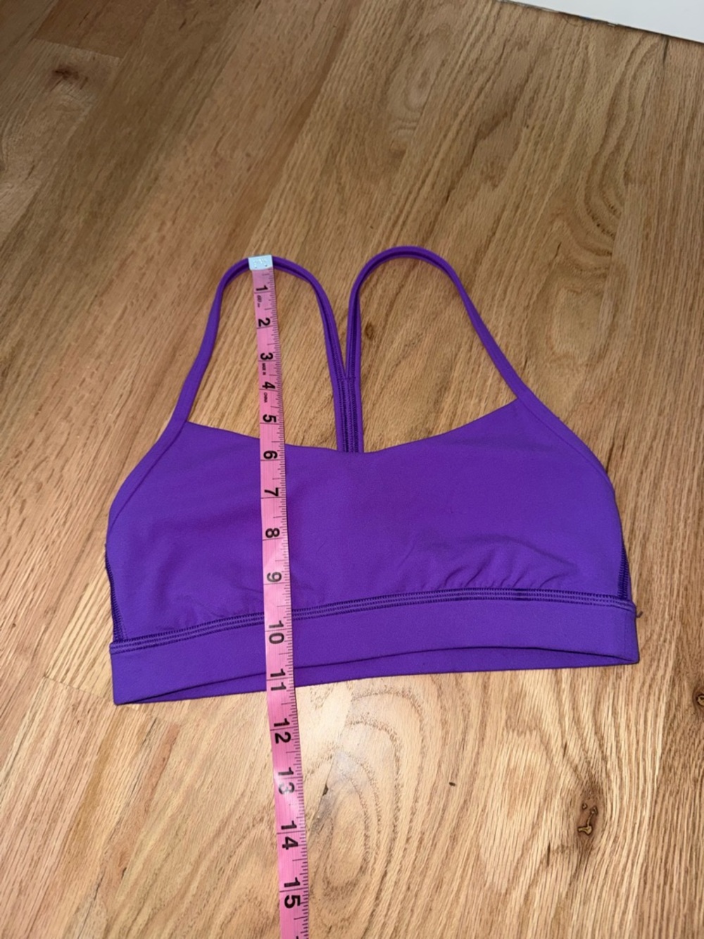 Lululemon Flow Y Bra Nulu *Light Support, A-C Cups Atomic Purple Size 4 - Picture 7 of 7